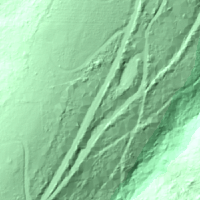 Terrain — elevation-tinted relief (USGS 3DEP LiDAR)